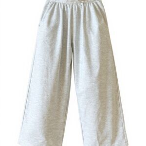 Divided Gray Wide-Leg Pants